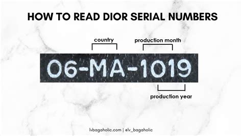 dior authentication codes.